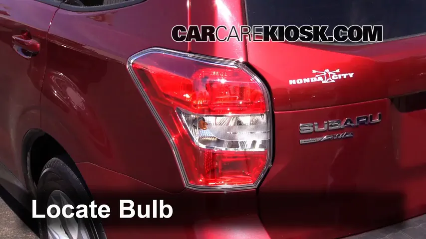 2014 Subaru Forester 2.5i Premium 2.5L 4 Cyl. Wagon (4 Door) Lights Tail Light (replace bulb)